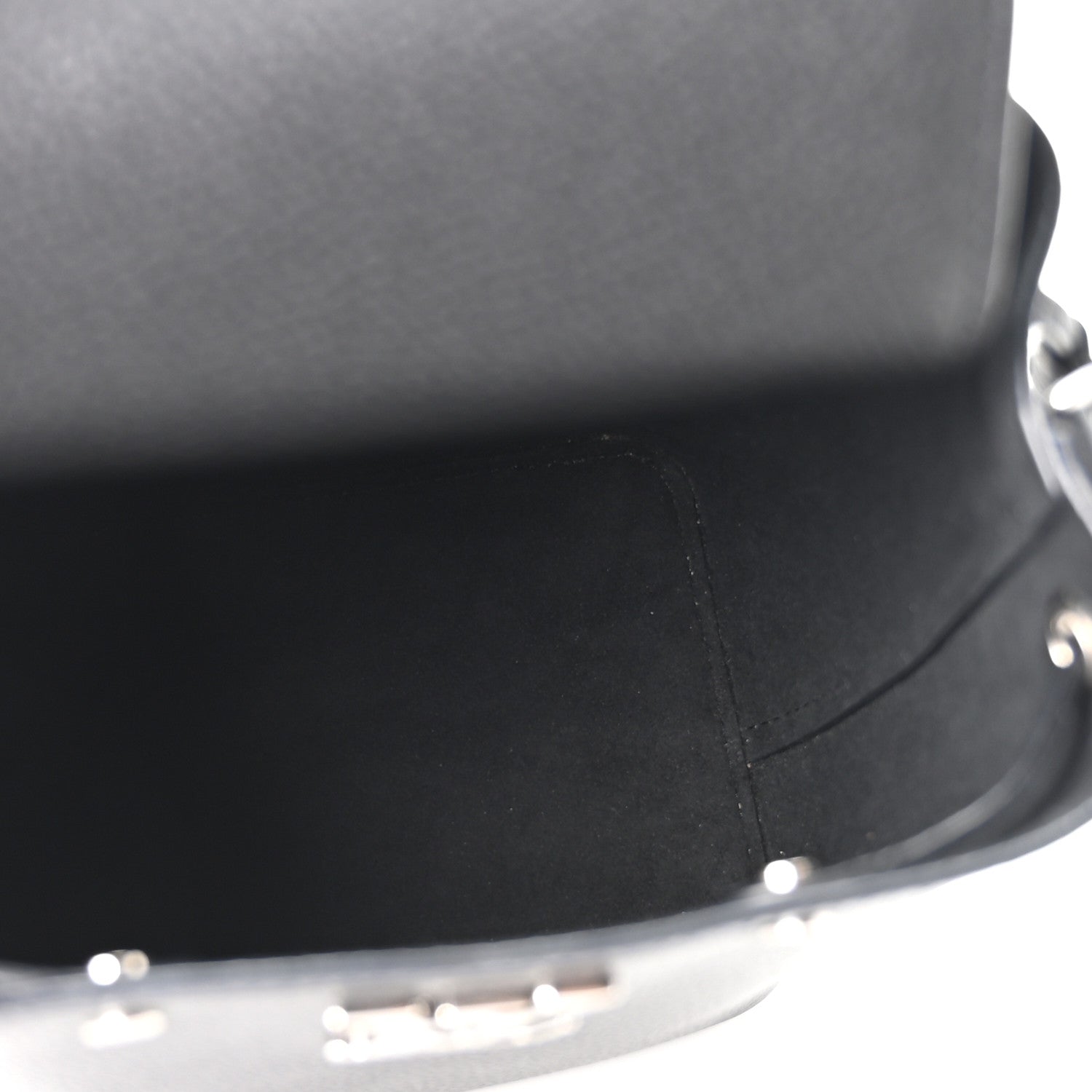 Louis Vuitton Calfskin Nano Lockme Bucket Black 4 of 8