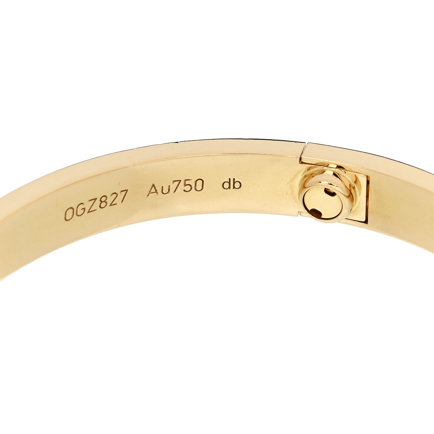 18K Yellow Gold 4 Diamond LOVE Bracelet 18