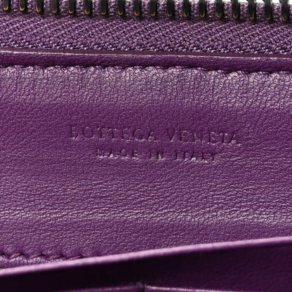 Bottega Veneta Nappa Intrecciato Zip Around Wallet Aubergine 6 of 6