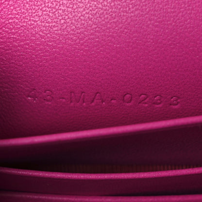 Christian Dior Lambskin Cannage Mini My Dior Top Handle Clutch Dark Pink 7 of 12