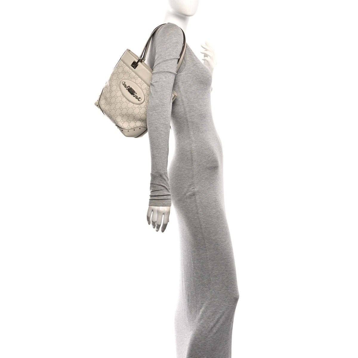Guccissima Small Punch Tote Off White