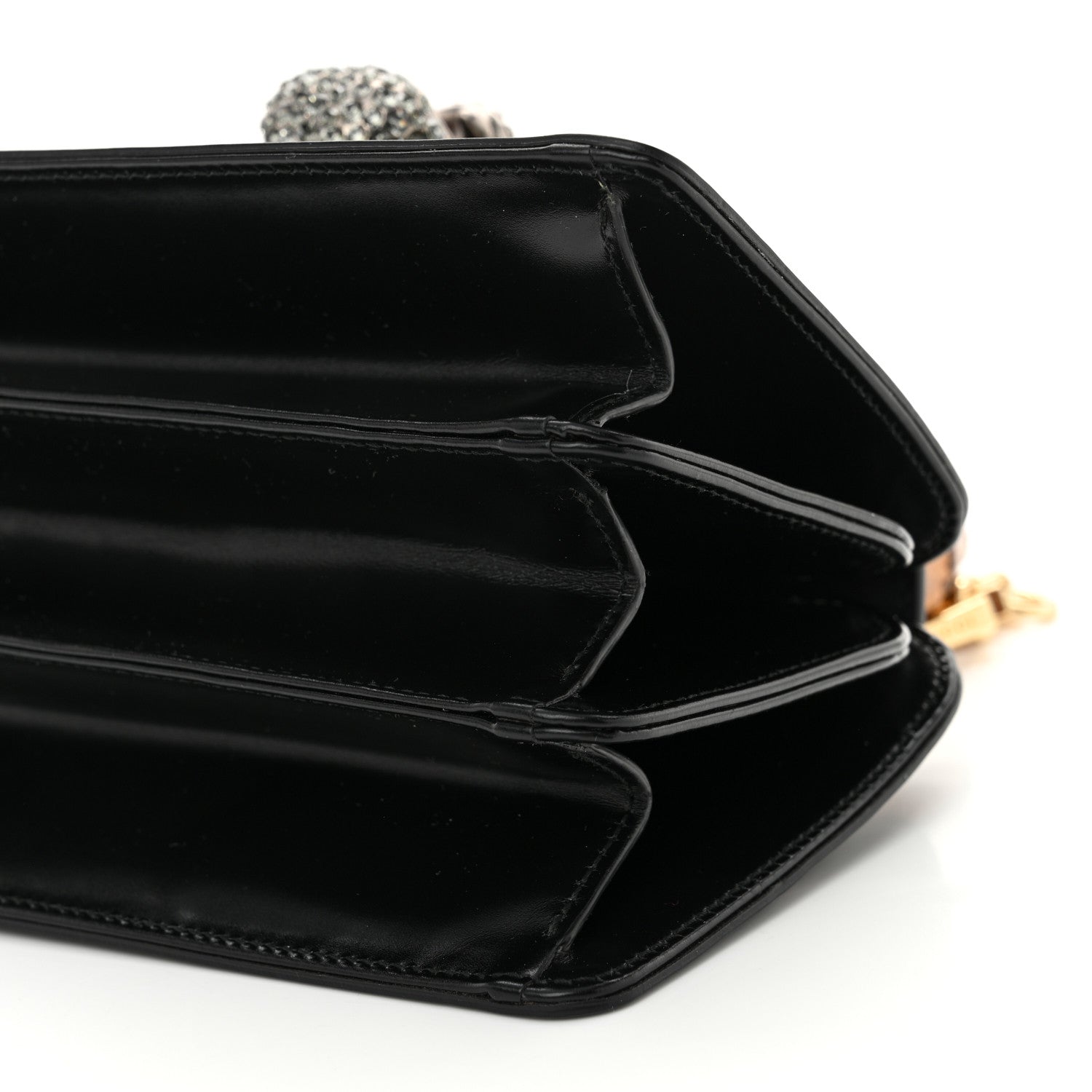 Gucci Calfskin Bamboo Mini Thiara Top Handle Bag Black 10 of 10