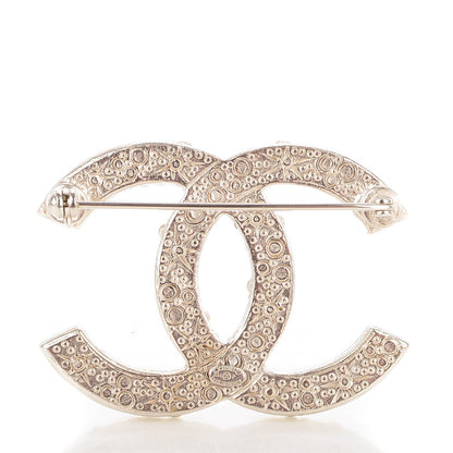 Chanel Crystal CC Brooch Silver 2 of 6