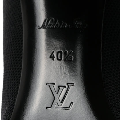 Louis Vuitton Monogram Stretch Fabric Silhouette Ankle Boots 40.5 Black 7 of 7