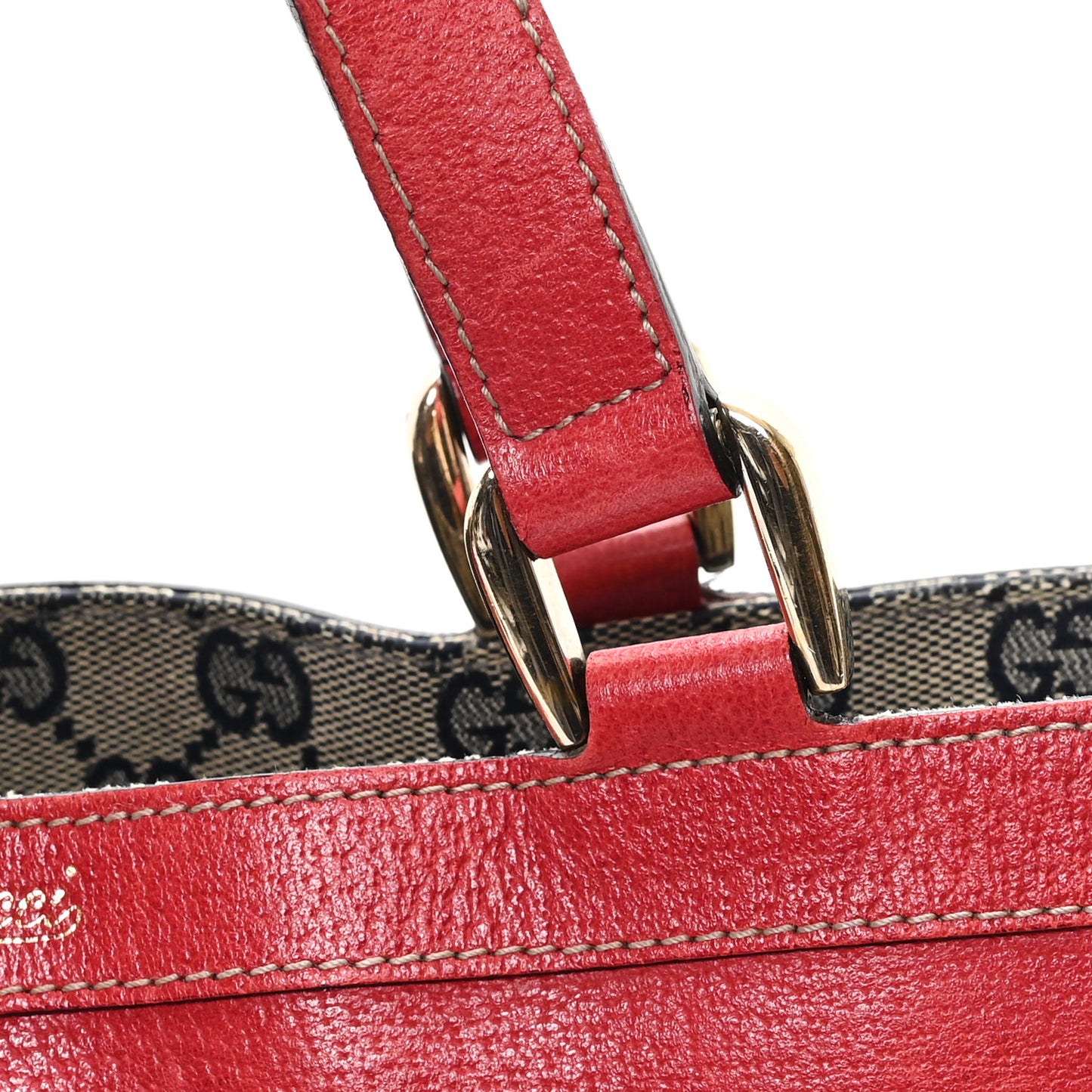 Calfskin Small Abbey Tote Red