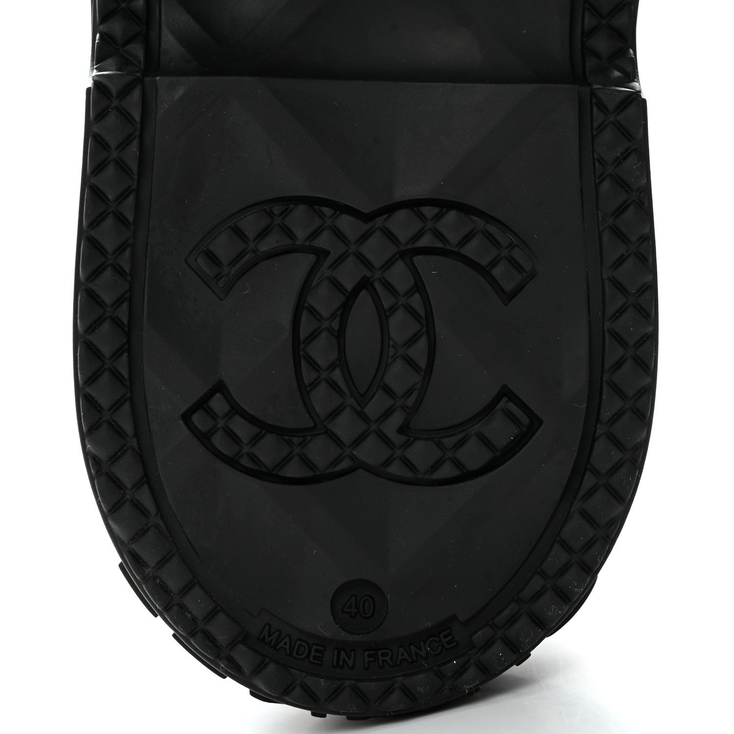 Chanel Caoutchouk CC High Boots 40 Black 8 of 9