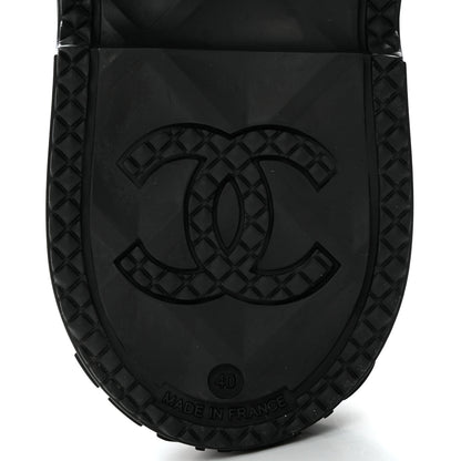 Chanel Caoutchouk CC High Boots 40 Black 8 of 9