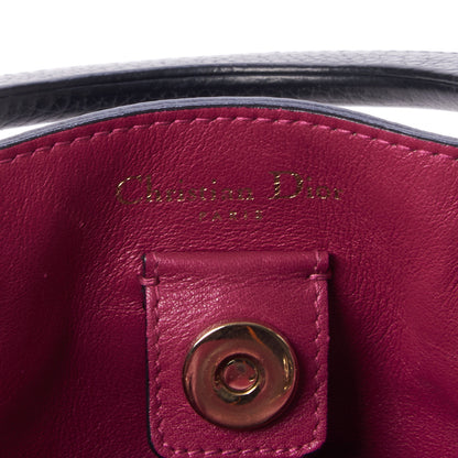 Christian Dior Smooth Calfskin Large Diorissimo Tote Black Rose Indien 8 of 11