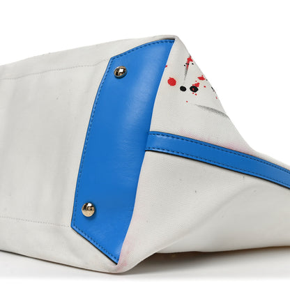Christian Louboutin Canvas Frangibus Tote White Multicolor 10 of 10