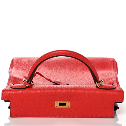 Hermes Taurillon Clemence Kelly Retourne 32 Rouge Casaque 16 of 39