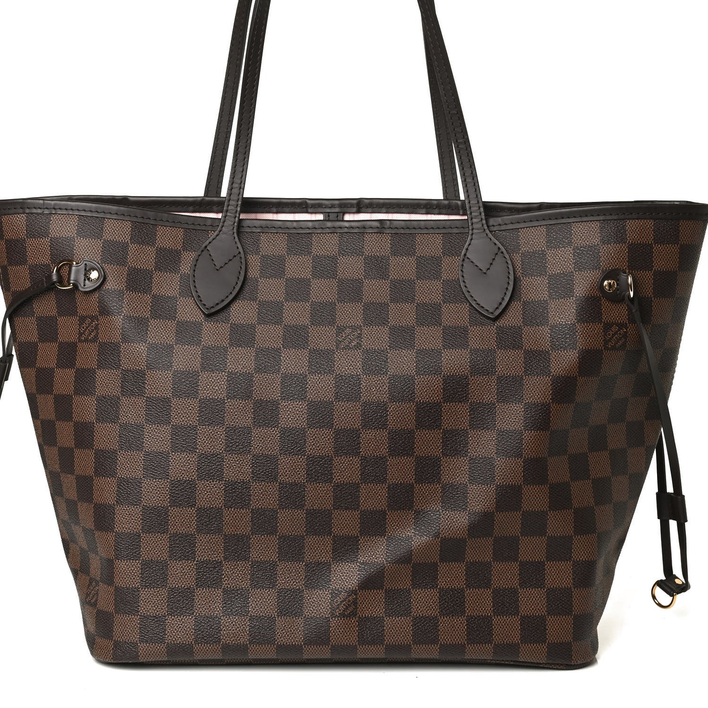 Damier Ebene Neo Neverfull MM Rose Ballerine