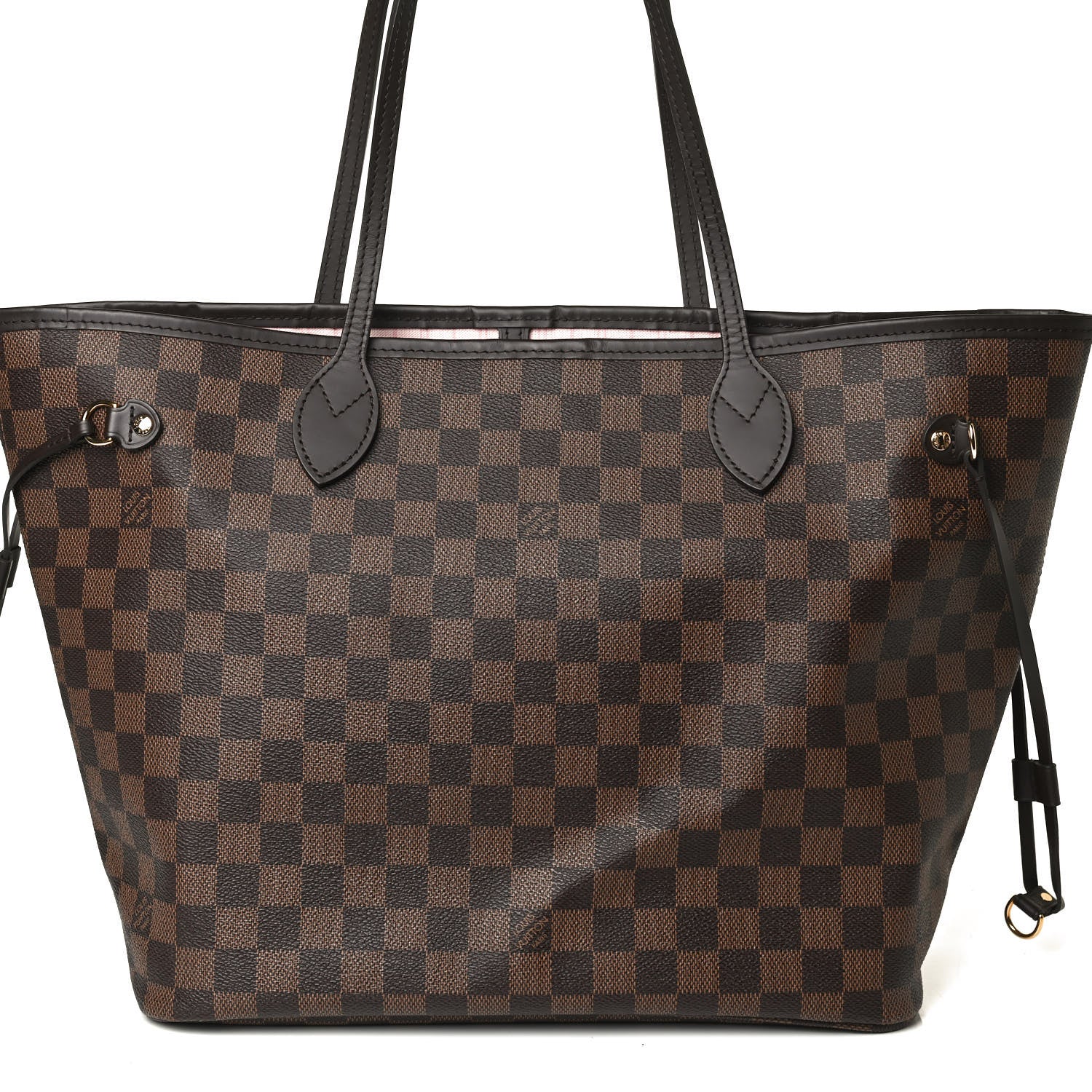 Louis Vuitton Damier Ebene Neo Neverfull MM Rose Ballerine 10 of 14