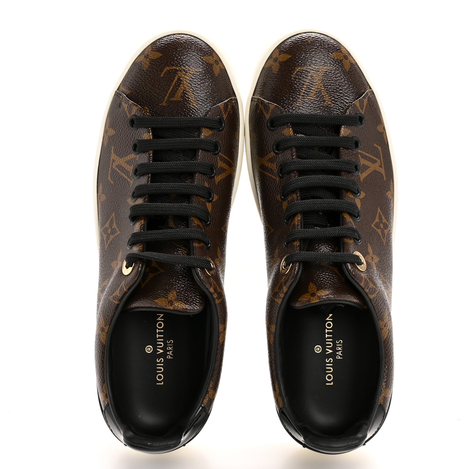 Louis Vuitton Patent Monogram Frontrow Sneakers 37.5 2 of 9