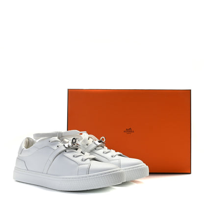 Hermes Calfskin Day Sneakers 38 White 12 of 12