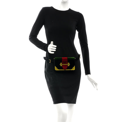 Prada Velvet Cahier Belt Bag Black 2 of 7