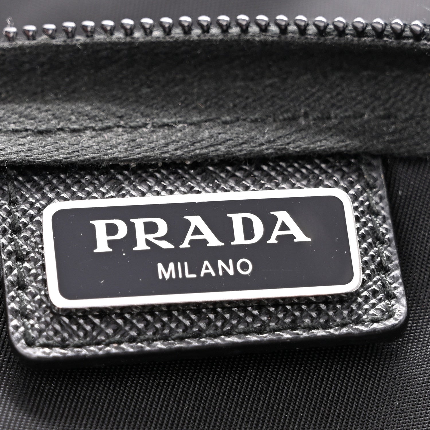 Prada Nylon Tessuto Cosmetic Pouch Black 6 of 8