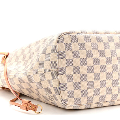 Louis Vuitton Damier Azur Neo Neverfull MM Rose Ballerine 9 of 10