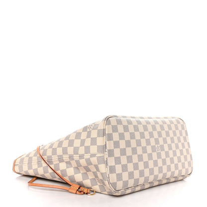 Louis Vuitton Damier Azur Neo Neverfull MM Rose Ballerine 5 of 10