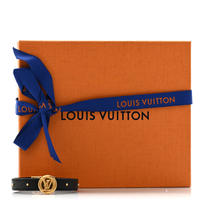 Louis Vuitton Monogram LV Circle Reversible Bracelet 17 Black 6 of 6