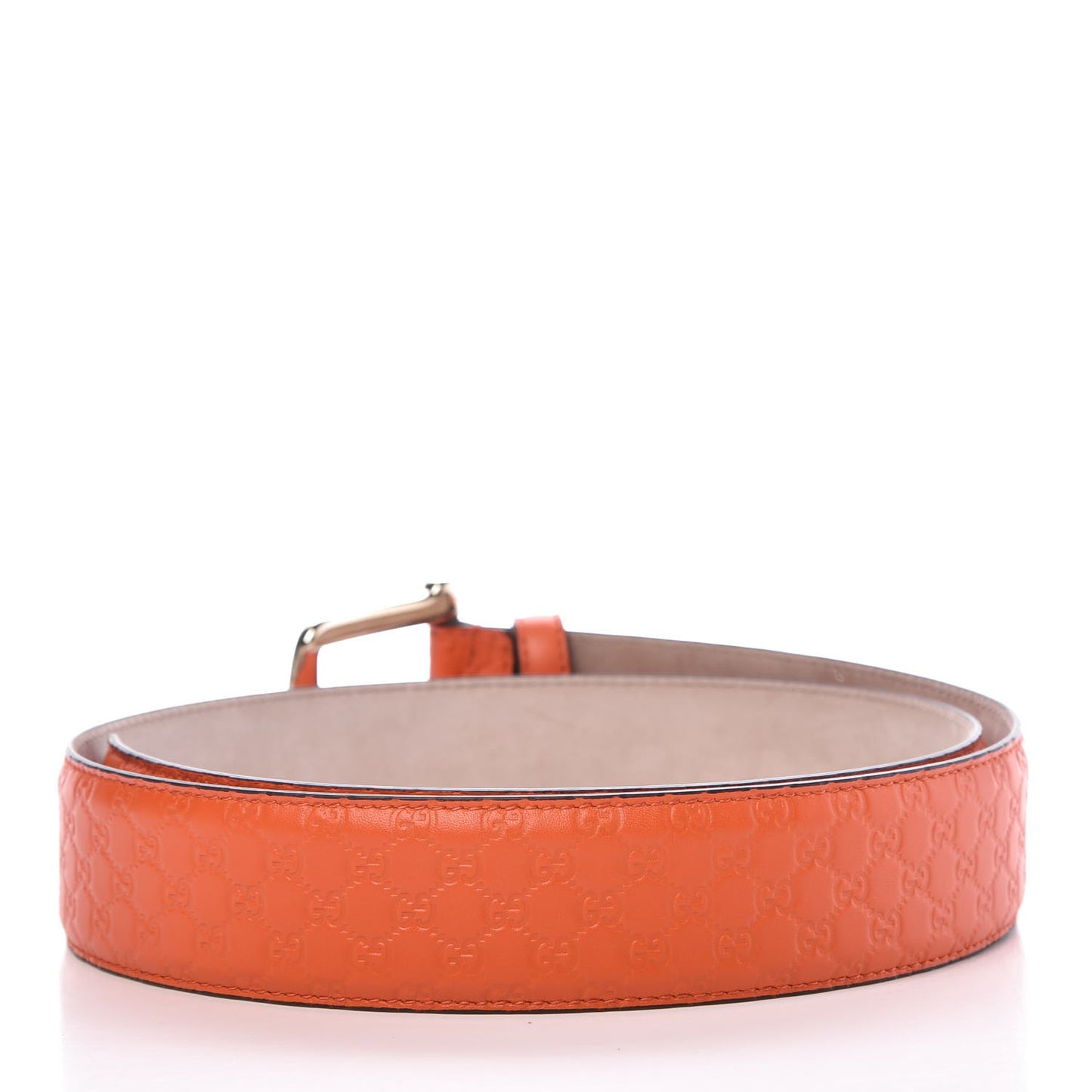 Soft Microguccissima 40mm Belt 95 38 Sun Orange