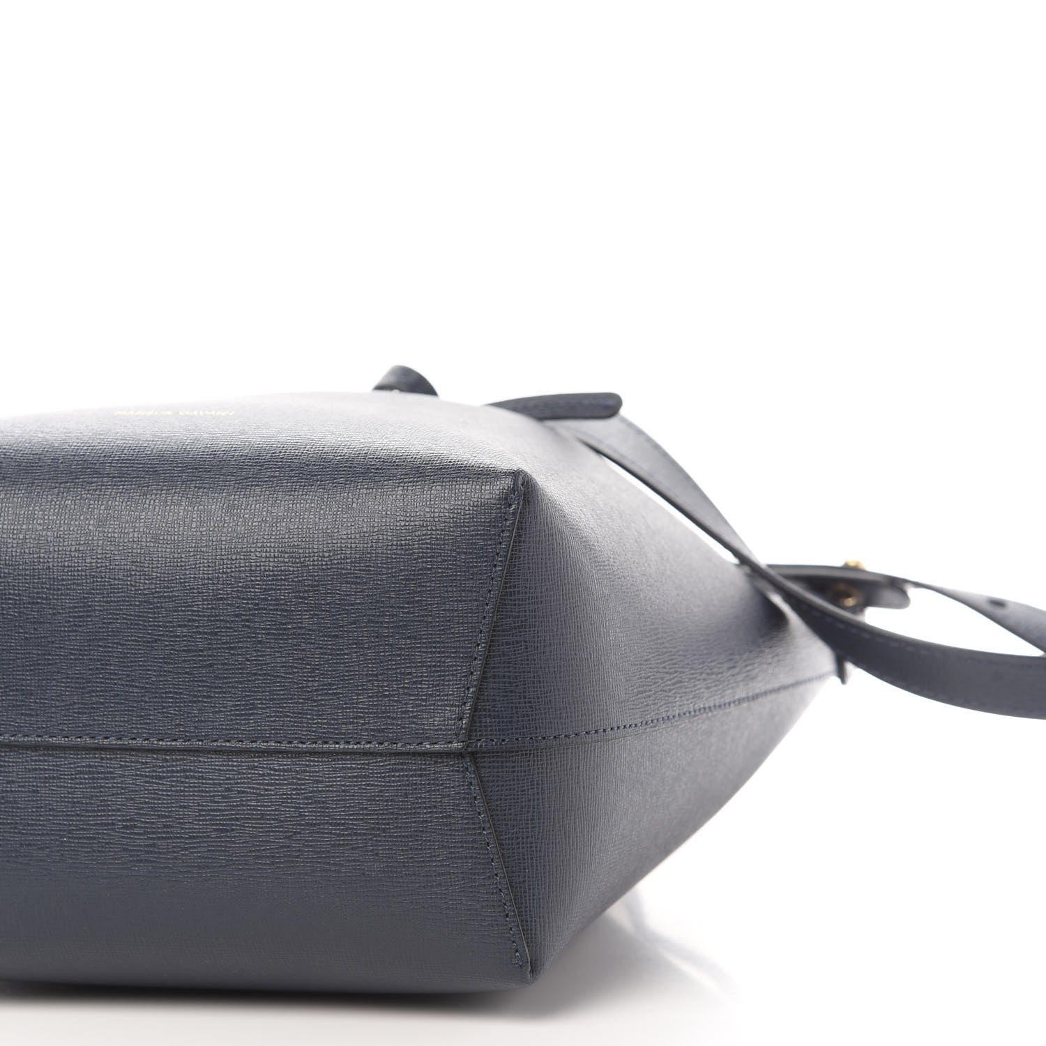Mansur Gavriel Saffiano Mini Bucket Bag Blu 8 of 8