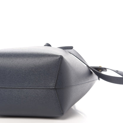 Mansur Gavriel Saffiano Mini Bucket Bag Blu 8 of 8