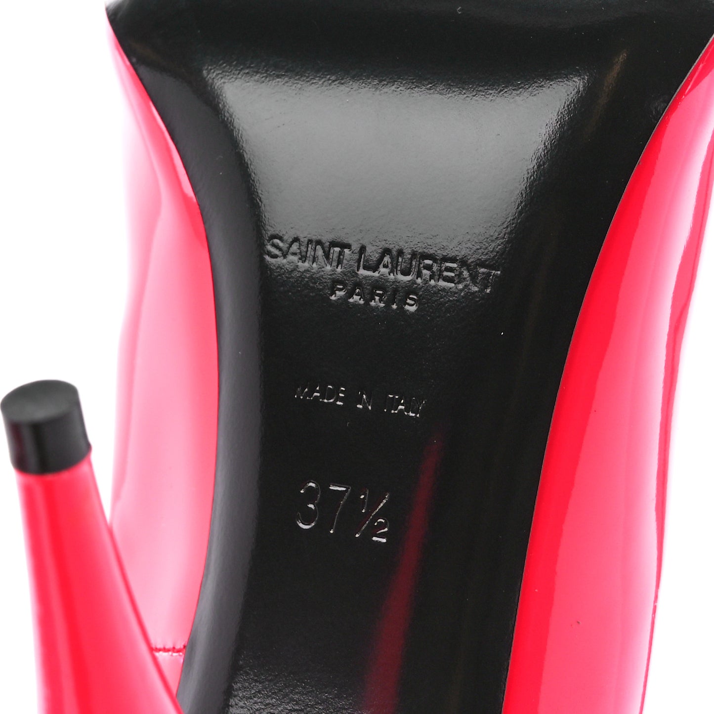 Patent Calfskin Kiki 100 Pumps 37.5 Fuxia Fluo