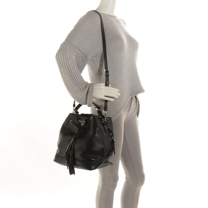 Prada Soft Calf Bucket Bag Nero Black 2 of 10