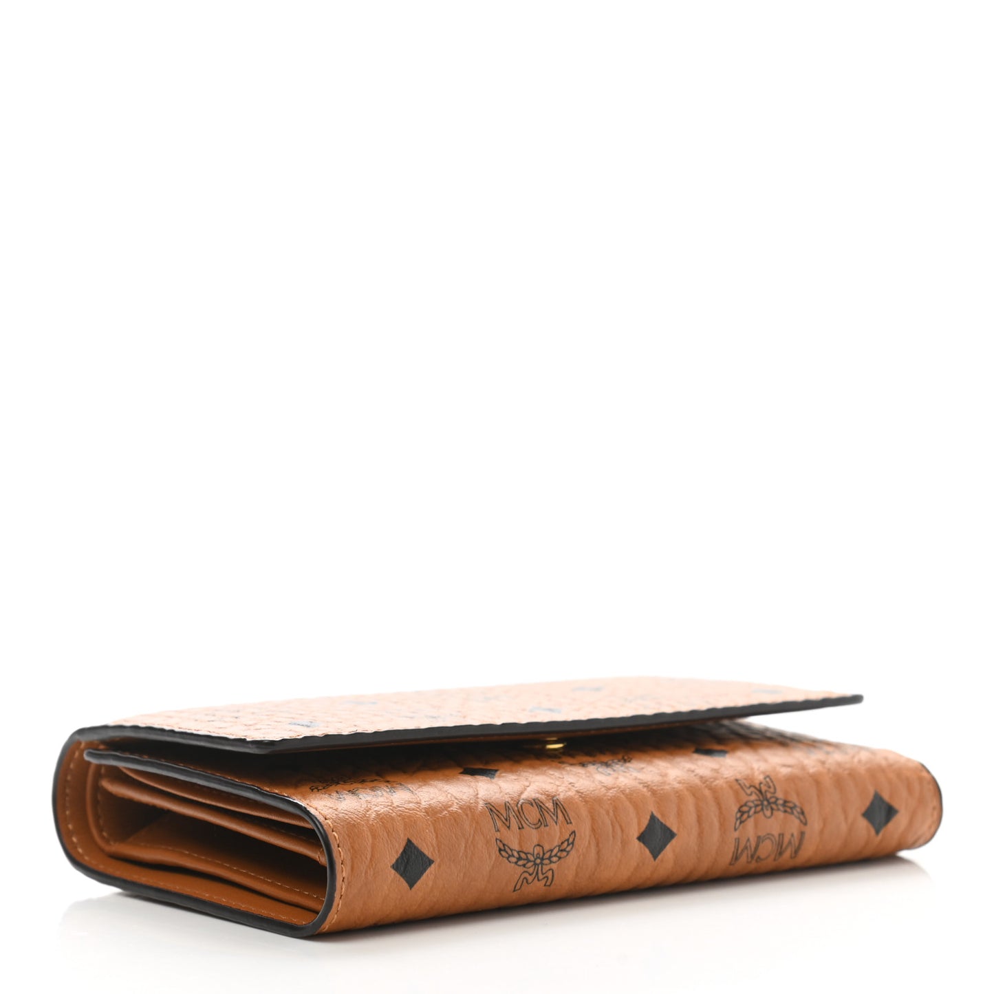 Visetos Tri-Fold Wallet Cognac
