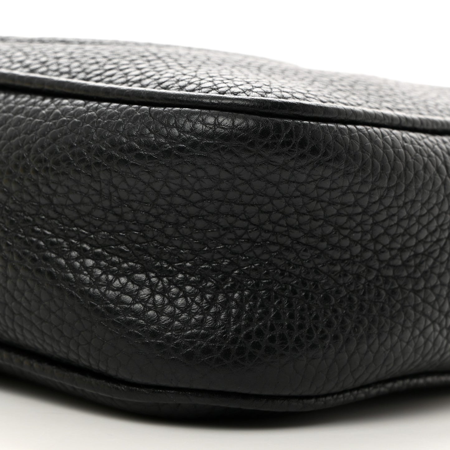 Pebbled Calfskin Mini Soho Disco Bag Black