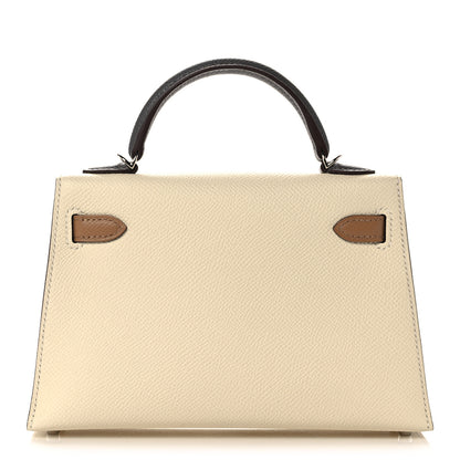 Hermes Epsom Mini Kelly Sellier 20 Nata Chai Gris Meyer 4 of 32