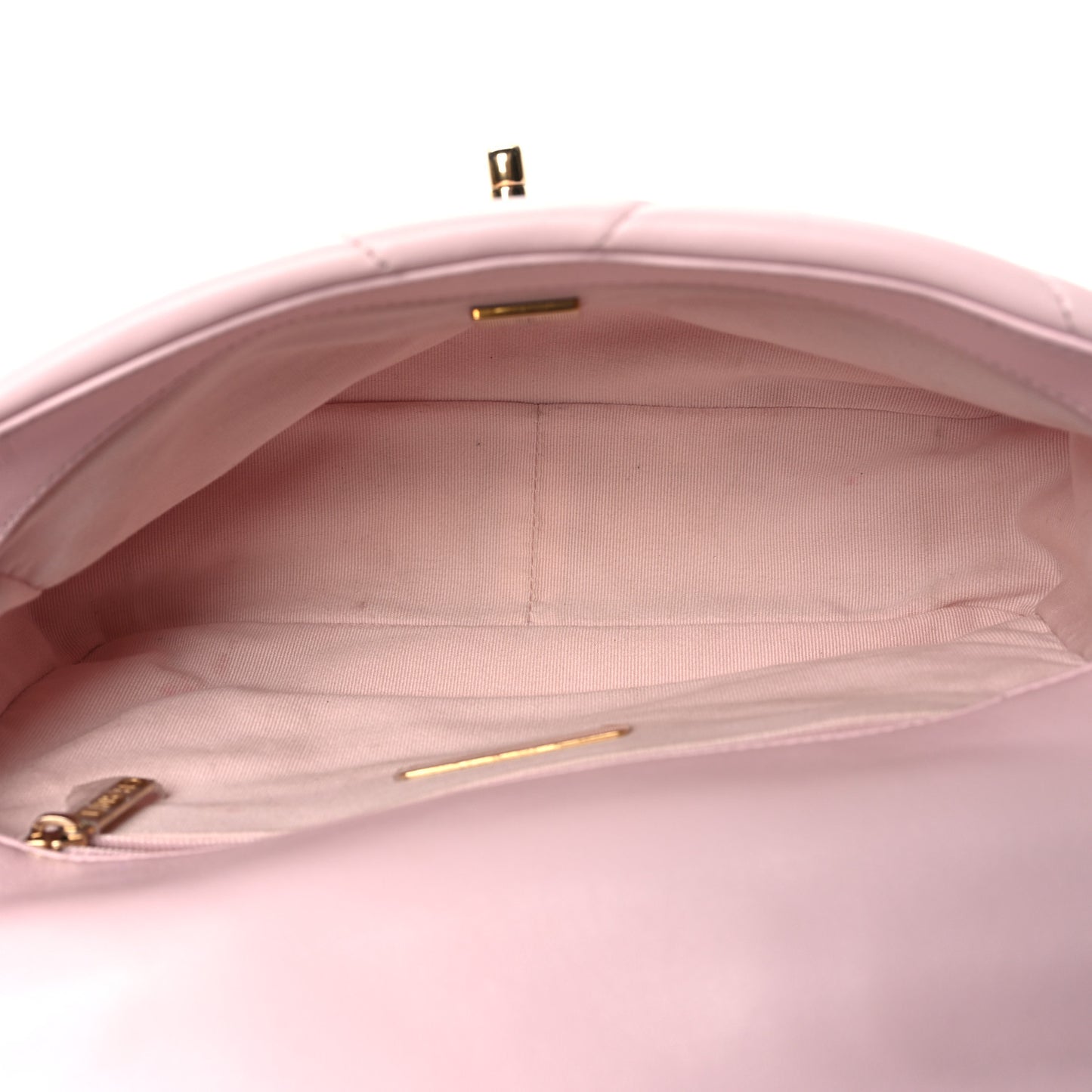 Lambskin Quilted Medium 19 Flap Light Pink