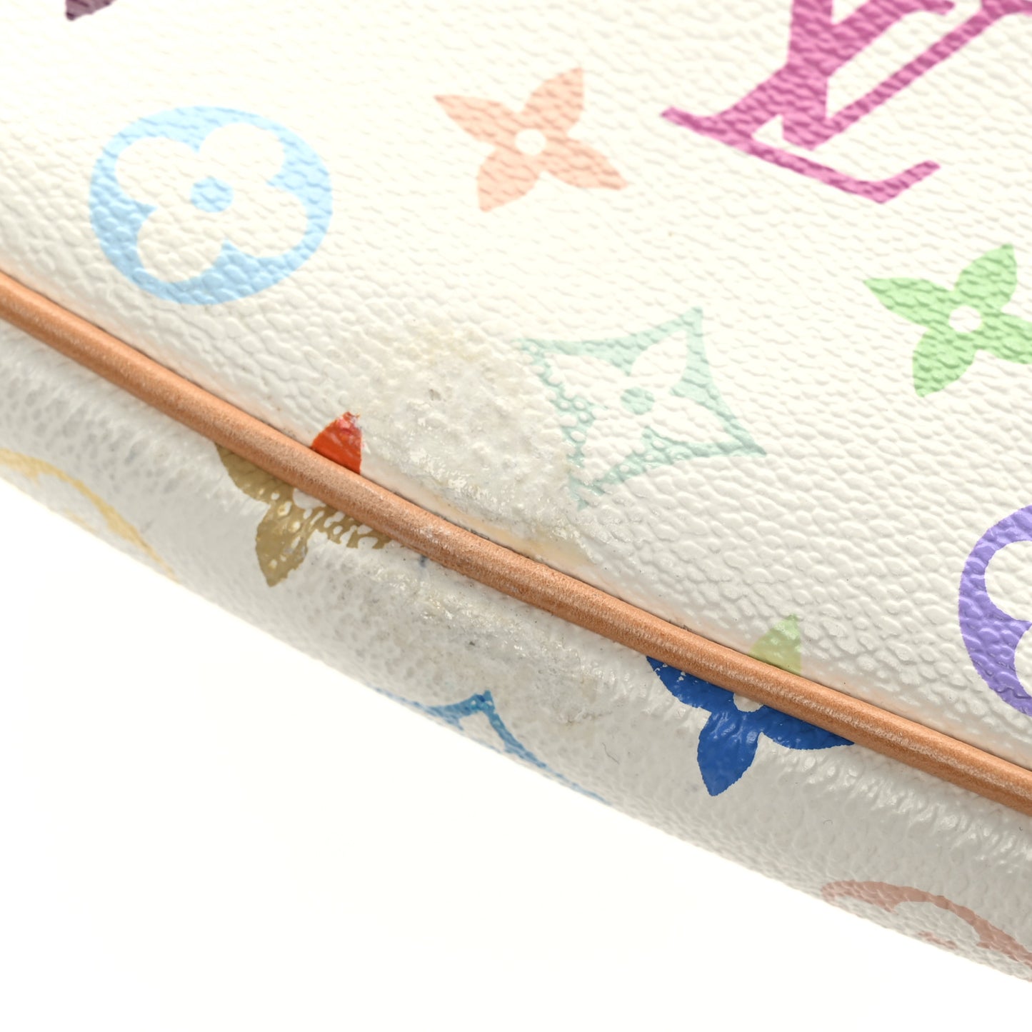 Monogram Multicolor Pochette Accessories White