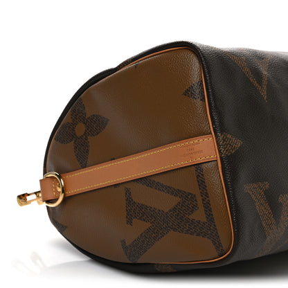 Louis Vuitton Reverse Monogram Giant Speedy Bandouliere 30 9 of 10