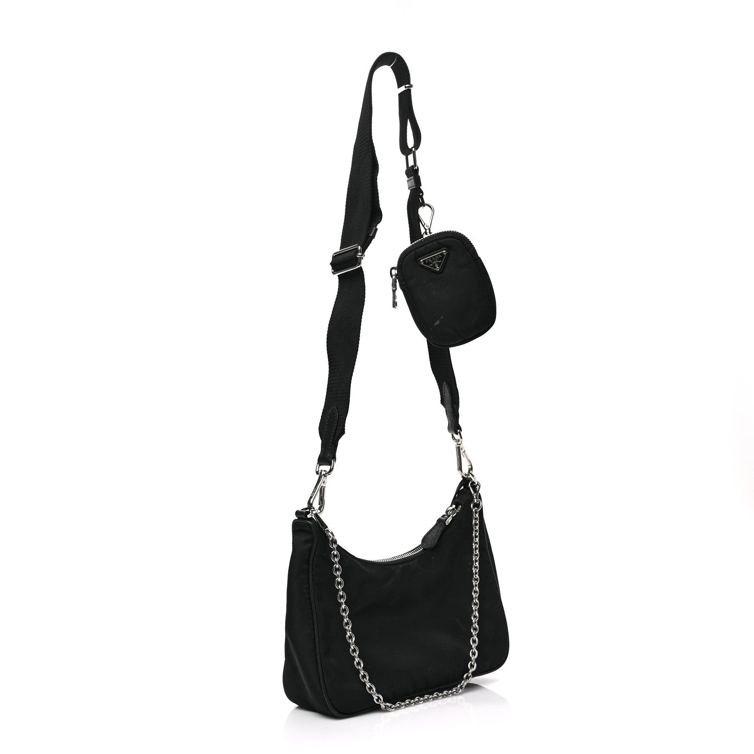 Prada Nylon Re-Edition 2005 Shoulder Bag Black 2 of 6