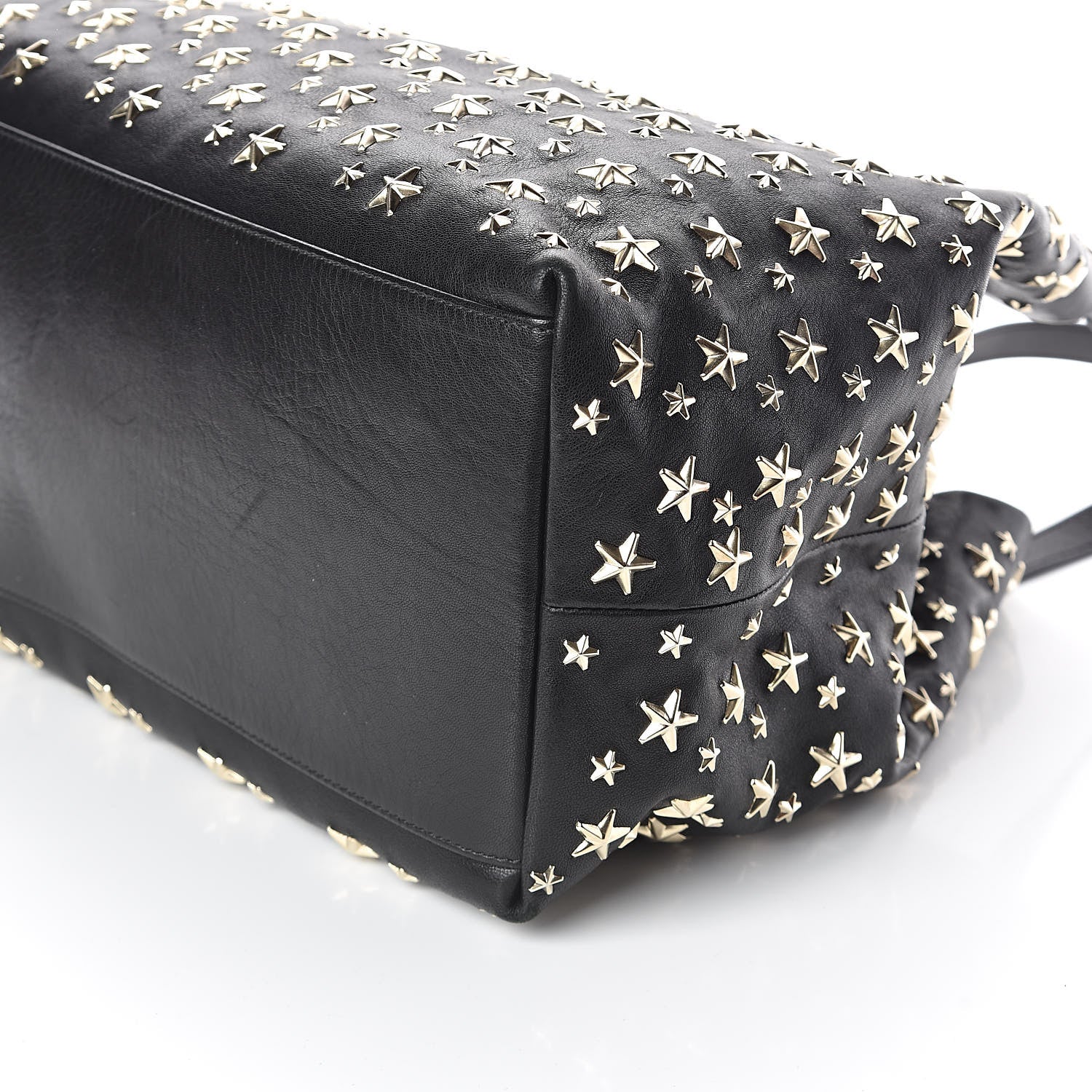Jimmy Choo Calfskin Sofia Star Studded Tote Black 9 of 9