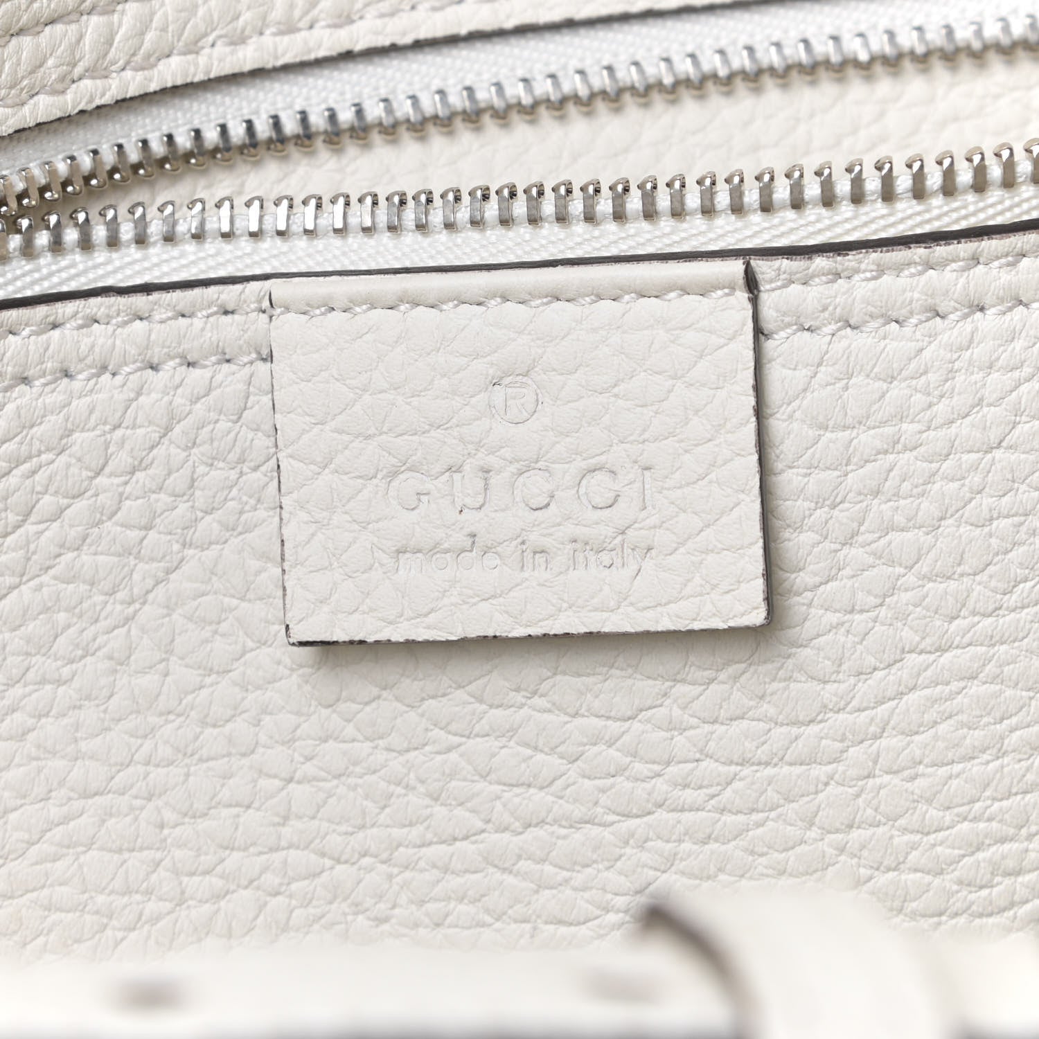Gucci Soft Calfskin Medium Jackie Top Handle Bag Mystic White 9 of 22