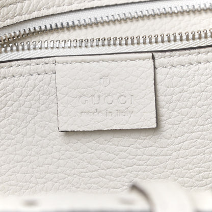 Gucci Soft Calfskin Medium Jackie Top Handle Bag Mystic White 9 of 22
