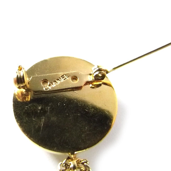 2.55 Flap Bag Brooch Gold