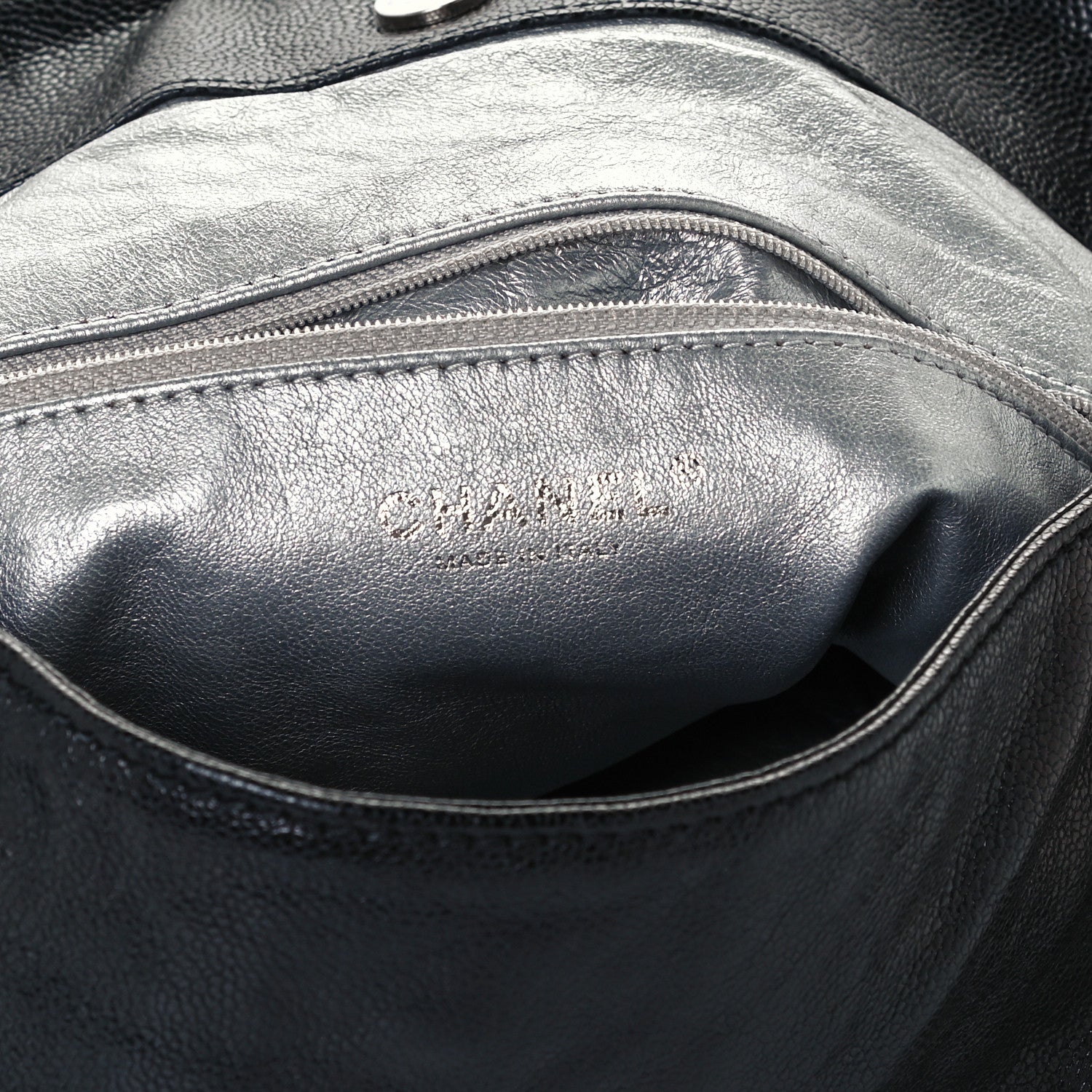 Chanel Glazed Calfskin Modern Chain Tote Black 6 of 10