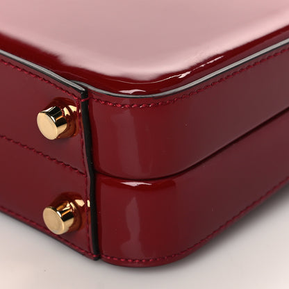 Gucci Mousse Top Patent Mini Sylvie 1969 Top Handle Bag New Cherry Red 11 of 12