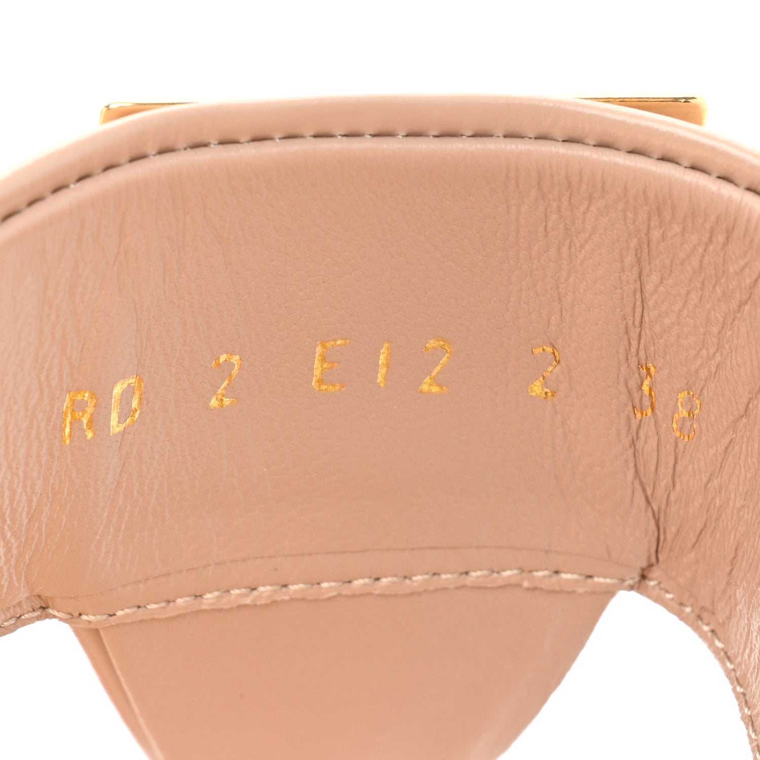 Valentino Garavani Calfskin One Stud Flat Thong Sandals 38 Rose Cannelle 8 of 10