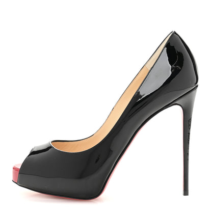 Christian Louboutin Patent New Very Prive 120 Pumps 38 Black 1 of 9