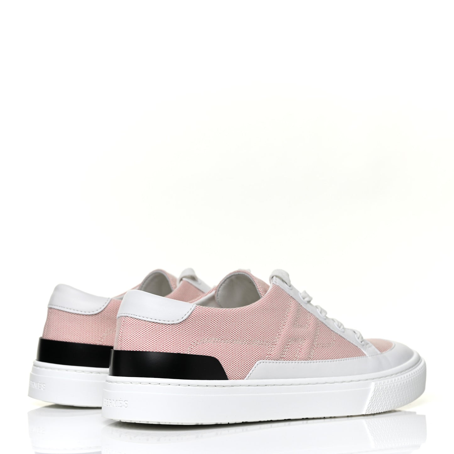 Canvas Calfskin Deep Sneakers 38 Framboise White
