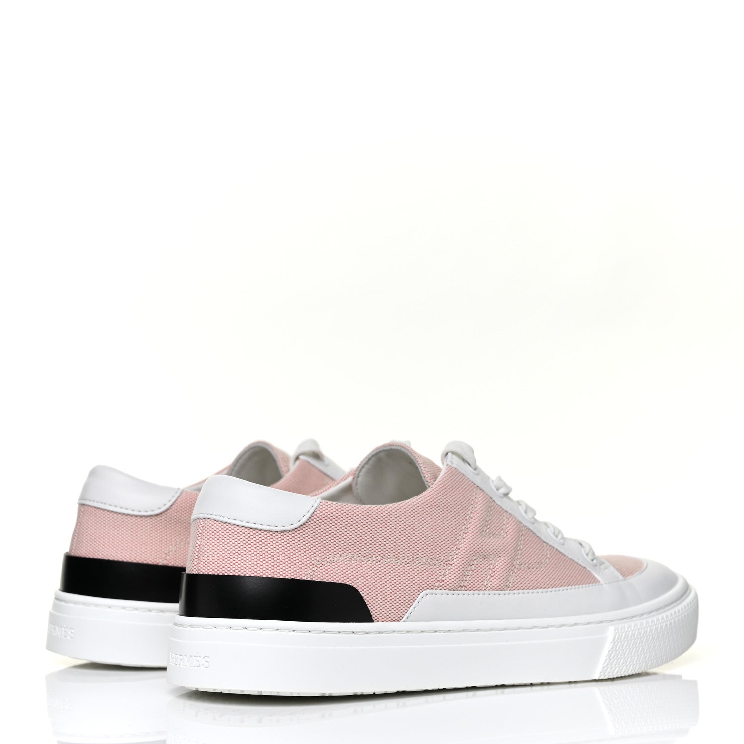 Hermes Canvas Calfskin Deep Sneakers 38 Framboise White 5 of 9