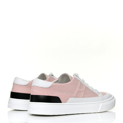 Hermes Canvas Calfskin Deep Sneakers 38 Framboise White 5 of 9