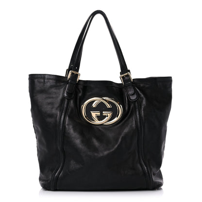 Gucci Calfskin Large Britt Shoulder Bag Black 1 of 26