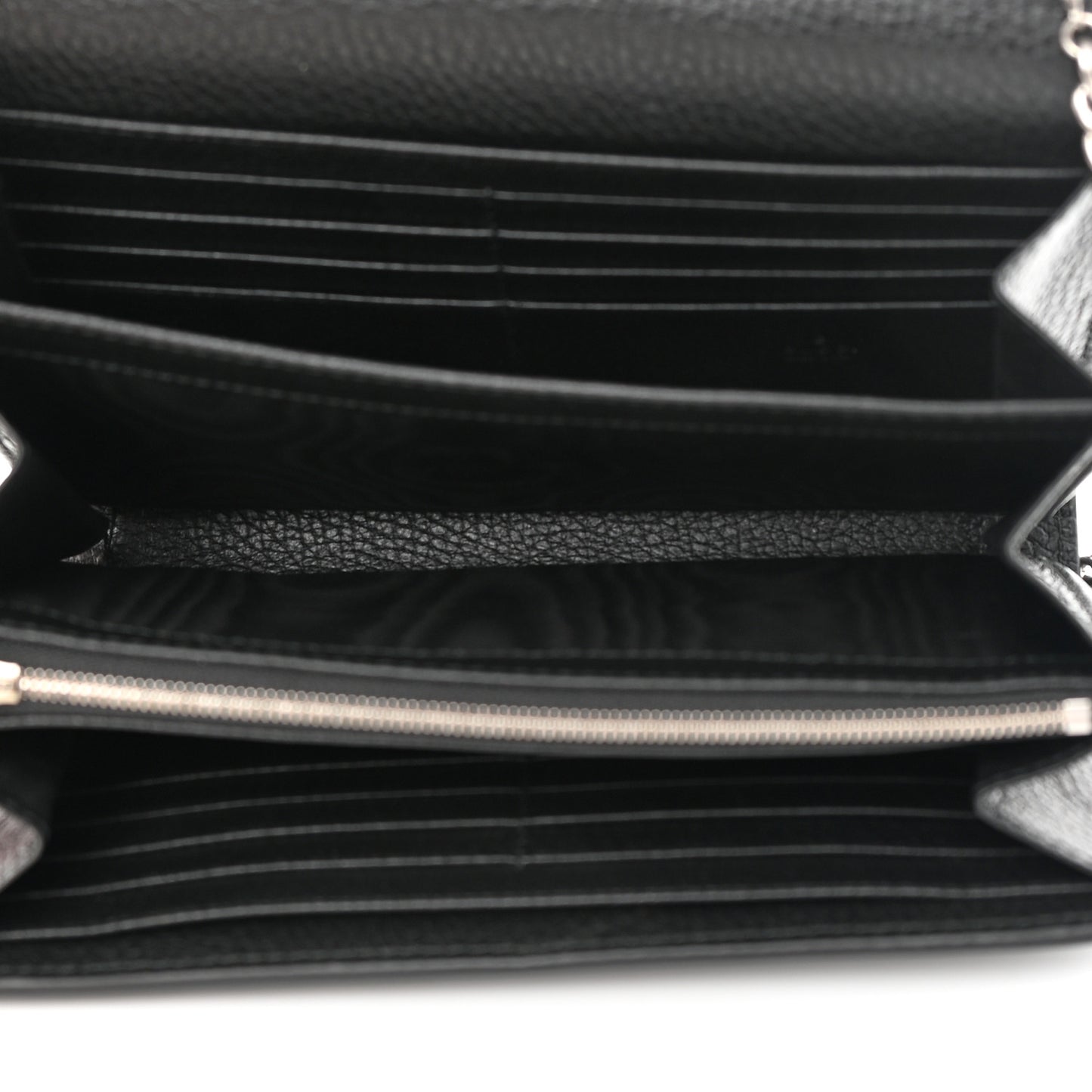 Calfskin Mini Dionysus Chain Wallet Black