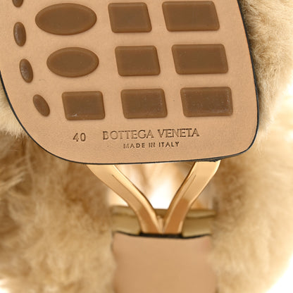 Bottega Veneta Shearling Lambskin Poodle Curve Sandals 40 Heirloom 7 of 12