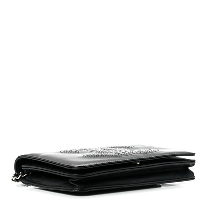 Chanel Patent Strass Wallet On Chain WOC Black 4 of 12